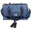 Image 1 : COACH RIBBED NAVY BLUE LARGE HANDBAG
