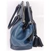 Image 3 : COACH RIBBED NAVY BLUE LARGE HANDBAG