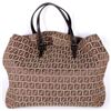 Image 1 : FENDI ZUCCHINO CLOTH & LEATHER HANDBAG