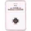 Image 1 : 1858 P SILVER 3 CENT PIECE NGC GRADED MS-62