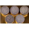 Image 1 : ASSORTED MORGAN SILVER DOLLARS - (5)