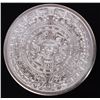 Image 3 : 20 ONE TROY OZ AZTEC CALENDER SILVER ROUNDS MS