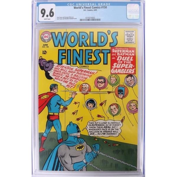 1965 WORLD'S FINEST COMIC #150 - CGC GRADED 9.6