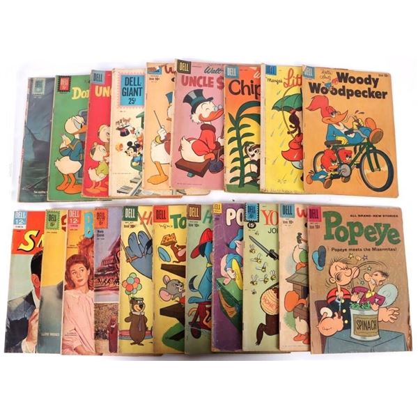 VINTAGE ASSORTED DELL COMIC BOOKS - (20)