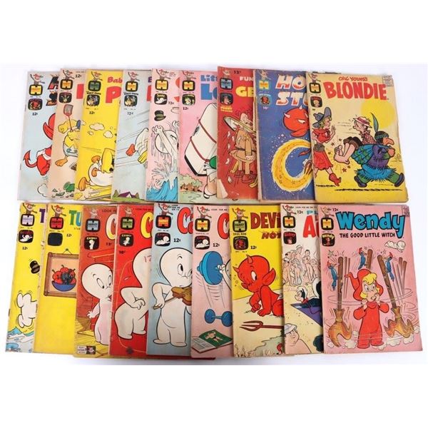 VINTAGE ASSORTED HARVEY COMIC BOOKS - (18)