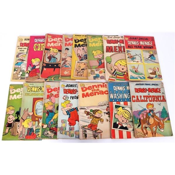 VINTAGE ASSORTED DENNIS THE MENACE COMICS - (16)