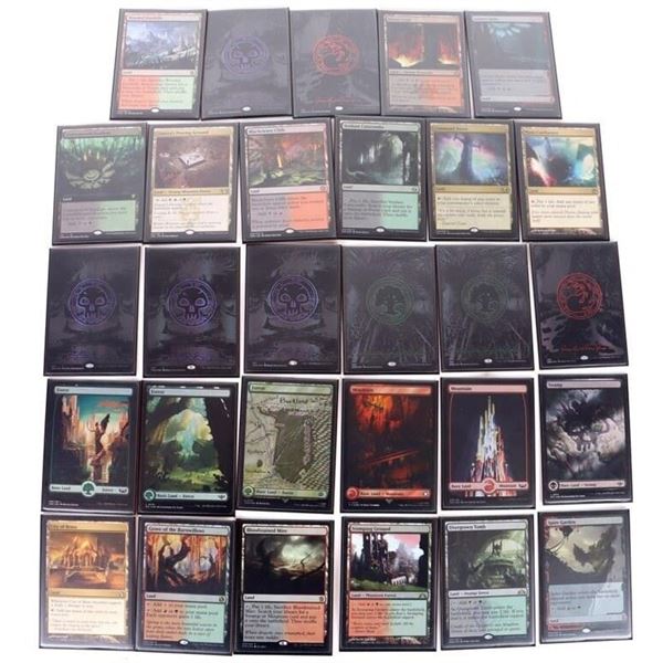 MAGIC THE GATHERING LARGE LOT OF LAND CARDS