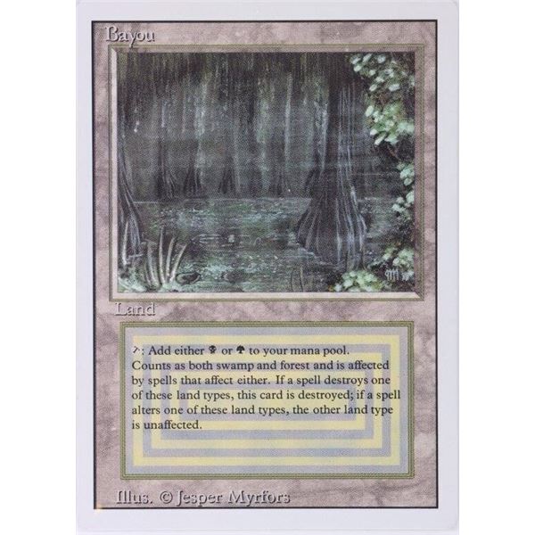 MAGIC THE GATHERING REVISED EDITION BAYOU
