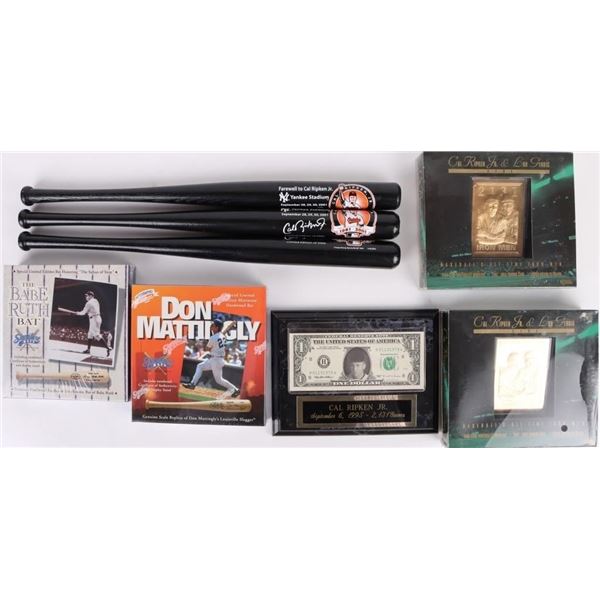 CAL RIPKEN JR. MEMORABILIA & OTHER - LOT OF 8