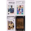 Image 2 : ASSORTED HIGH GRADE SLEEVED BASEBALL CARDS - (12)