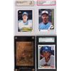 Image 3 : ASSORTED HIGH GRADE SLEEVED BASEBALL CARDS - (12)