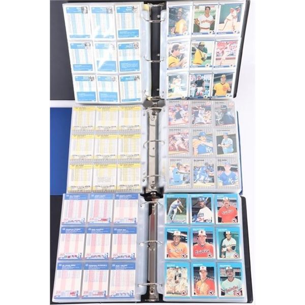 1989, 1987 & 1984 FLEER BASEBALL COMPLETE SETS +