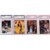 Image 4 : ASSORTED HIGH GRADE SLEEVED BASKETBALL CARDS -(12)