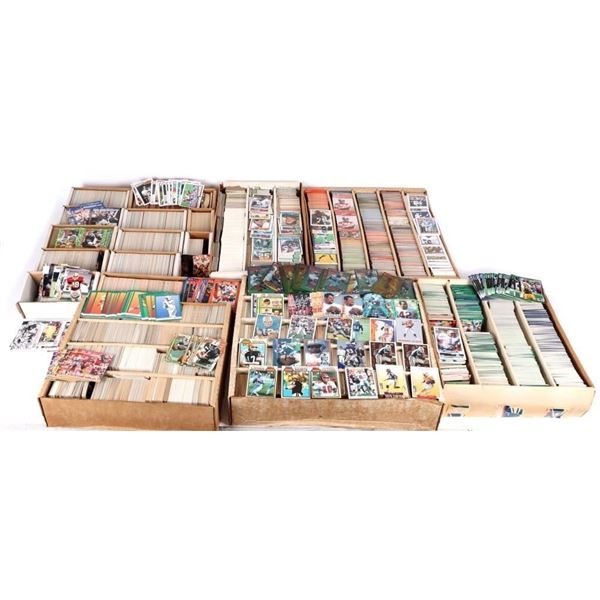 COLLECTOR'S LOT OF 1990-80'S FOOTBALL CARDS & SETS