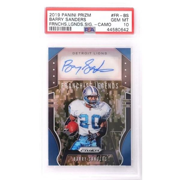 2019 PANINI PRIZM BARRY SANDERS FR-BS 07/10