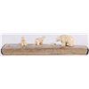 Image 3 : INUIT CARVED POLAR BEARS ON ANTLER BASE C. 1960-70