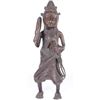 Image 2 : ANTIQUE AFRICAN YORUBA WARRIOR BRONZE STATUE