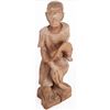 Image 1 : HAND-CARVED AFRICAN WOODEN TRIBAL STATUE