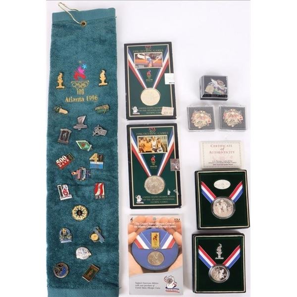 ASSORTED 1996 ATLANTA OLYMPICS COLLECTIBLES