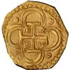 Image 2 : SPAIN, Seville, gold cob 2 escudos, 1591/0 date to right, assayer H below mintmark S and denominatio