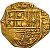 Image 1 : SPAIN, Seville, gold cob 1 escudo, 1590 date to right, assayer B below mintmark S to left, NGC Genui