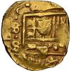 Image 1 : SPAIN, Seville, gold cob 8 escudos, 1681/0/79 S, very rare (unlisted), NGC MS 61.