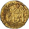 Image 1 : PERU, Lima, gold cob 8 escudos, 1729 N, NGC MS 62, "top pop."
