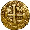 Image 2 : PERU, Lima, gold cob 8 escudos, 1735 N.