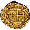 Image 2 : COLOMBIA, Bogotá, gold cob 2 escudos, Philip IV, assayer A below mintmark NR to left, dots in ringle