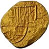Image 1 : COLOMBIA, Bogotá, gold cob 2 escudos, Philip IV, assayer not visible (A below mintmark NR to left), 