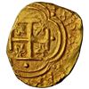 Image 2 : COLOMBIA, Bogotá, gold cob 2 escudos, Philip IV, assayer not visible (A below mintmark NR to left), 