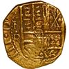 Image 1 : COLOMBIA, Bogotá, gold cob 2 escudos, 1645, assayer not visible (R) to right, mintmark NR to left, r