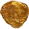 Image 1 : COLOMBIA, Bogotá, gold cob 2 escudos, 1654, assayer R below denomination II to right, mintmark NR to