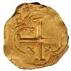 Image 2 : COLOMBIA, Bogotá, gold cob 2 escudos, 1655, assayer R below denomination II to right, mintmark NR to