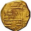 Image 1 : COLOMBIA, Bogotá, gold cob 2 escudos, Charles II, assayer R ABOVE denomination II to right (1672 onl