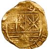 Image 1 : COLOMBIA, Bogotá, gold cob 2 escudos, (1700) ARCE, king's name as CARLOS.