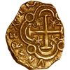 Image 2 : COLOMBIA, Bogotá, gold cob 2 escudos, 1704, no assayer (Arce).
