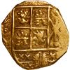 Image 1 : COLOMBIA, Bogotá, gold cob 2 escudos, 1707 no assayer (Arce).