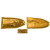 Image 1 : Gold "finger bar" end-cut, 129 grams, marked with fineness XIX• (19¼K), ex-"Golden Fleece W