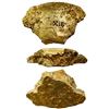 Image 1 : Quarter cut of a gold disk ingot, 952 grams, marked twice w/fineness XIIIo (13.25K), ex-1715 Fleet.