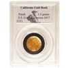 Image 1 : Pinch of California gold (dust and nuggets), 1.5 grams, PCGS (California Gold Rush / S.S. Central Am