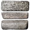 Image 1 : Large silver ingot 377 from Potosí, 83 lb 11.36 oz troy, Class Factor 0.9, with markings of mine/dat