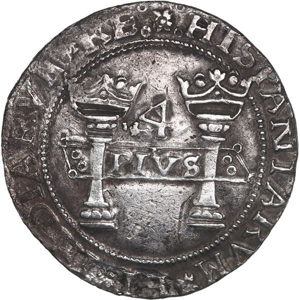 MEXICO, Mexico City, 4 reales, Charles-Joanna, "Early Series," assayer P to right, mintmark M to lef