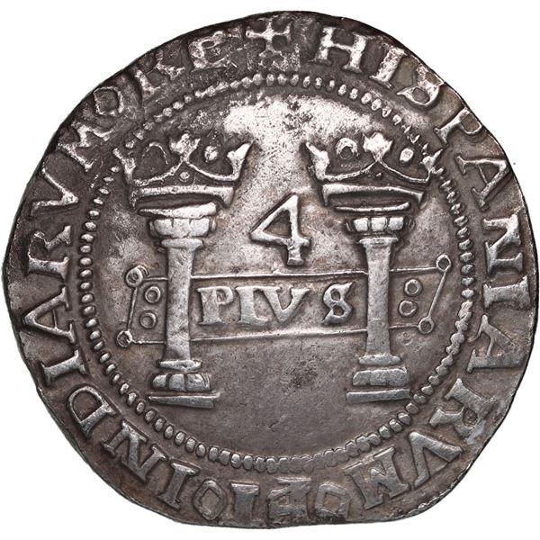 MEXICO, Mexico City, 4 reales, Charles-Joanna, "Early Series," assayer P to right, mintmark M to lef