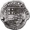 Image 1 : MEXICO, Mexico City, cob 4 reales, Philip II, assayer O below mintmark oM to left, denomination o-II