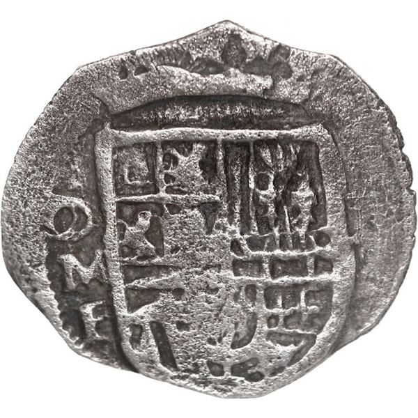 MEXICO, Mexico City, cob 1 real, Philip III, assayer F.