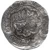 Image 2 : PERU, Lima, cob 4 reales, Philip II, assayer Diego de la Torre, P-4 to left, *-oD to right, Grade 2.