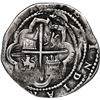 Image 2 : PERU, Lima, cob 2 reales, Philip II, assayer Diego de la Torre, (*)-ii to left, P-oD/X to right, rar
