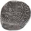 Image 1 : PERU, Lima, cob 2 reales, Philip II, assayer Diego de la Torre, (P-ii) to left, oD-* to right, Grade