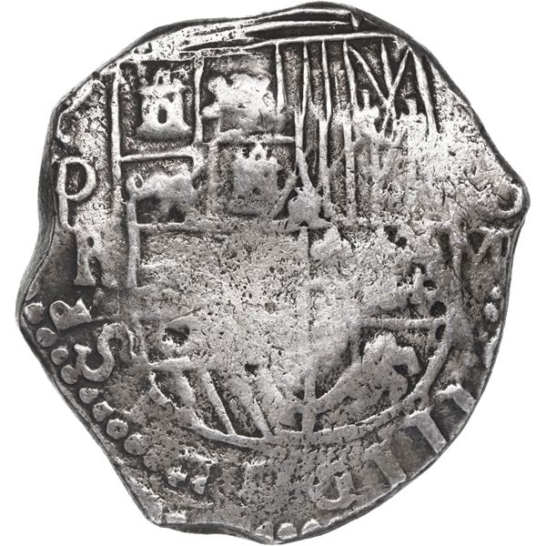 BOLIVIA, Potosí, cob 8 reales, 1618 PAL, rare, Grade 1.